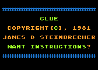 Atari GameBase Clue (No_Publisher) 1981