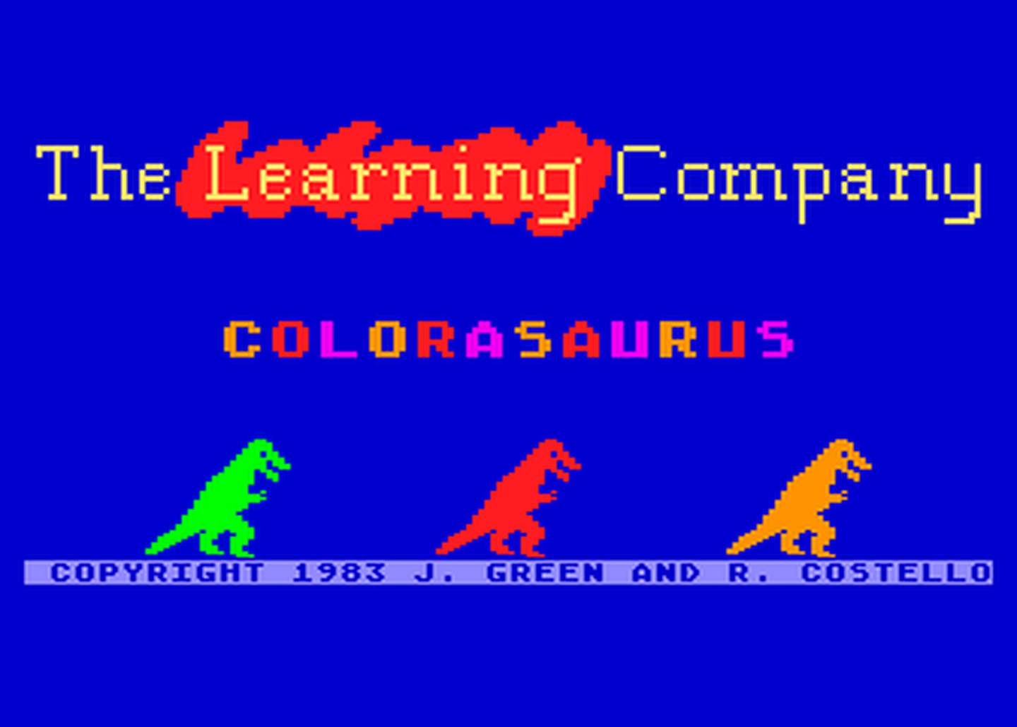 Atari GameBase Colorasaurus The_Learning_Company_ 1983