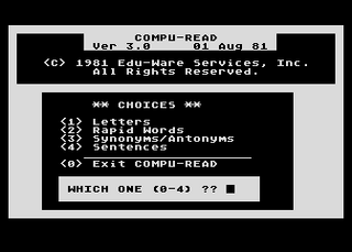 Atari GameBase Compu-Read_3.0 Edu-Ware 1981