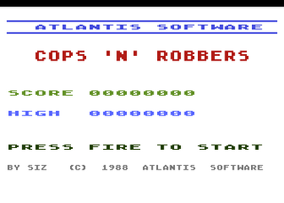Atari GameBase Cops_'n'_Robbers Atlantis_Software 1988