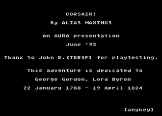 Atari GameBase Corsair! AURA 1993