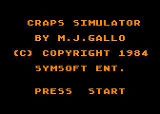 Atari GameBase Craps_Simulator Symsoft_Enterprises 1984