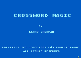 Atari GameBase Crossword_Magic Mindscape 1985