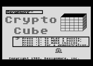 Atari GameBase Crypto_Cube DesignWare 1983