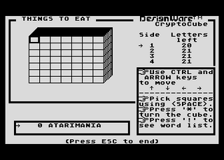 Atari GameBase Crypto_Cube DesignWare 1983