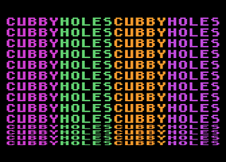 Atari GameBase Cubbyholes APX 1982