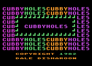 Atari GameBase Cubbyholes APX 1982