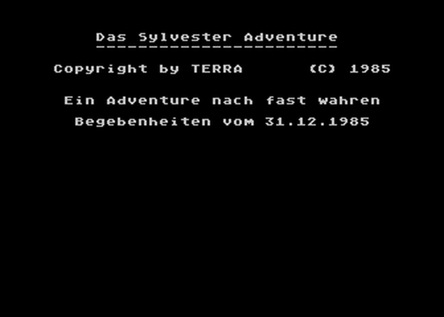 Atari GameBase Sylvester_Adventure,_Das Terra 1985