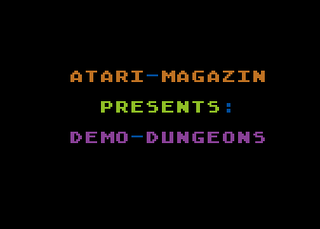 Atari GameBase Demo-Dungeons Atari_Magazin 1987