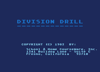 Atari GameBase Division_Drill Atari_(USA) 1983
