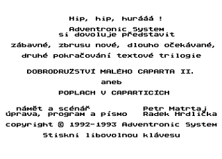 Atari GameBase Dobrodruzstvi_Maleho_Caparta_II Adventronic_System 1993
