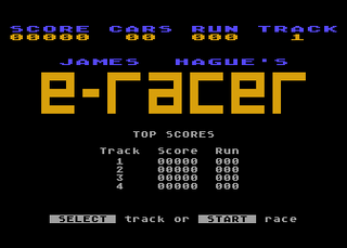 Atari GameBase E-Racer Antic 1988