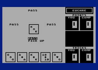 Atari GameBase Euchre Compute! 1987