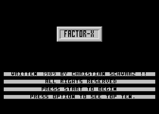 Atari GameBase Factor-X ABBUC 1989