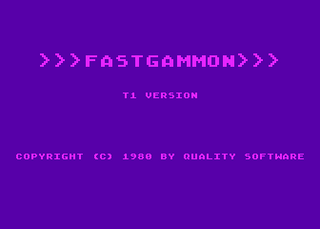 Atari GameBase Fastgammon Quality_Software 1980