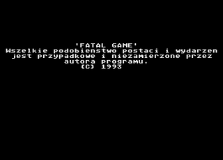 Atari GameBase Fatal_Game (No_Publisher) 1993
