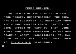 Atari GameBase Fence_Builder Atari_User 1986