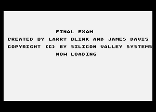 Atari GameBase Final_Exam Silicon_Valley_Systems 1982