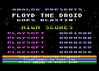 Atari GameBase Floyd_The_Droid_Goes_Blastin' ANALOG_Computing 1986