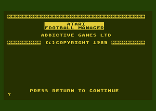 Atari GameBase Football_Manager Adictive_Games 1985