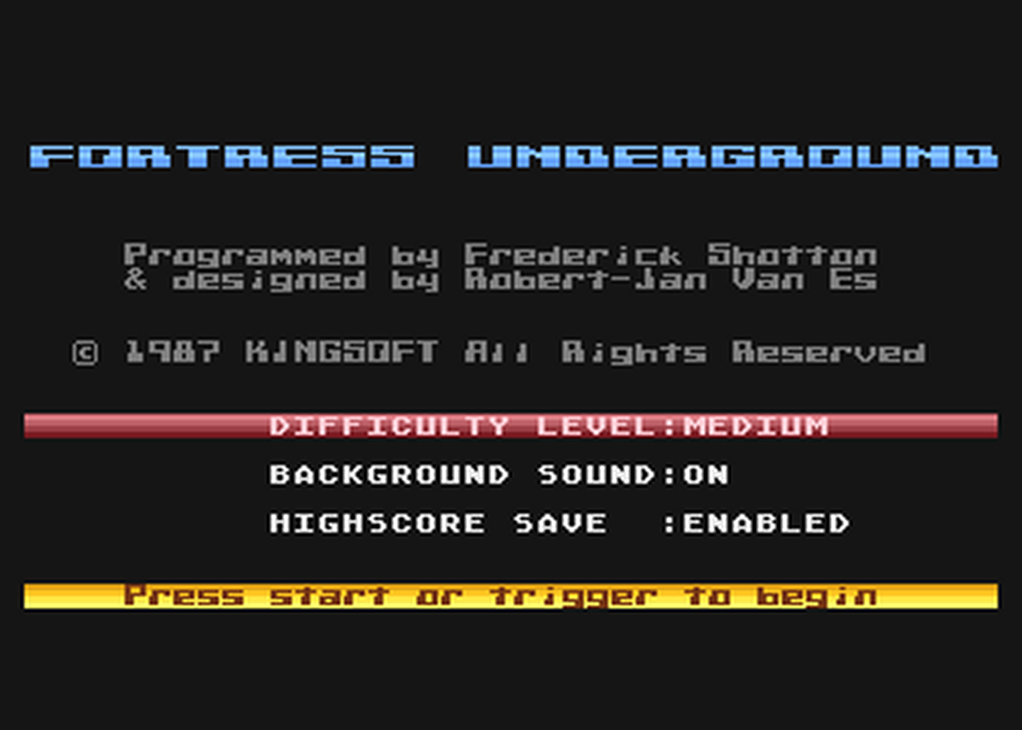 Atari GameBase Fortress_Underground Kingsoft 1987