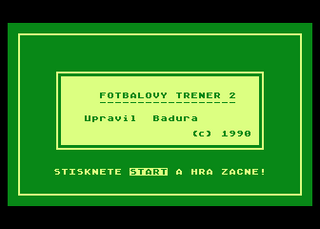 Atari GameBase Fotbalovy_Trener_2 Datri_Software 1990