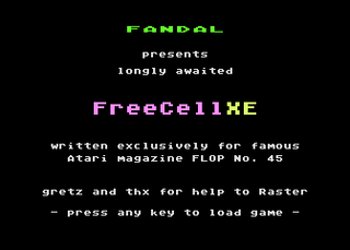 Atari GameBase Freecell_XE Flop 2001