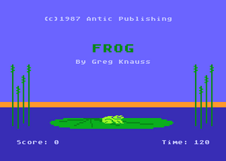 Atari GameBase Frog Antic 1987