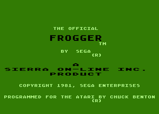 Atari GameBase Frogger Sierra_On-Line 1981