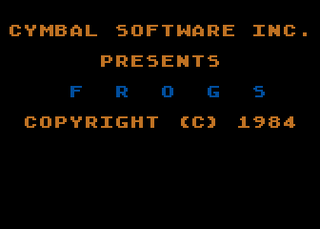 Atari GameBase Frogs Cymbal_Software_Inc 1984