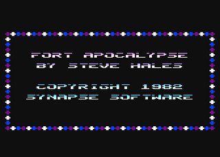 Atari GameBase Fort_Apocalypse Synapse_Software 1982