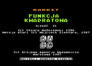 Atari GameBase Funkcja_Kwadratowa KAW 1987