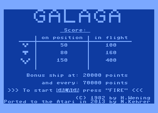 Atari GameBase Galaga_(PET_conversion) (No_Publisher) 2013