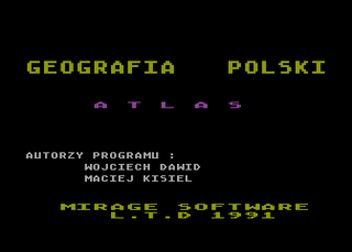 Atari GameBase Geografia_Polski Mirage_Software 1991