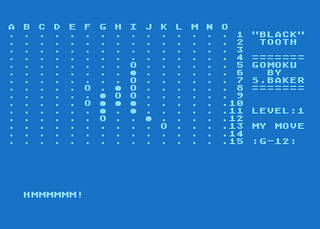 Atari GameBase Gomoku ArtSci 1980