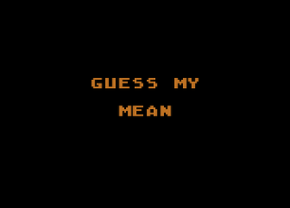 Atari GameBase Guess_My_Mean Softswap 1982