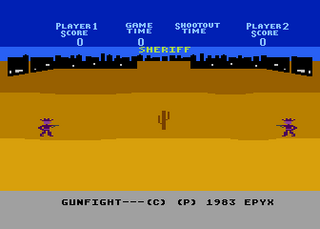 Atari GameBase Gunfight Epyx 1983