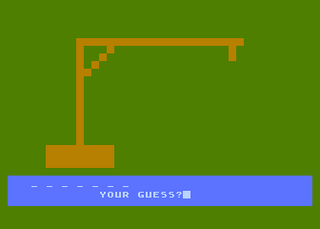 Atari GameBase Hangman Softswap 1981