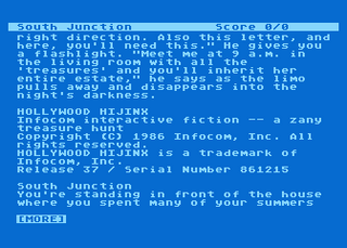 Atari GameBase Hollywood_Hijinx Infocom 1986