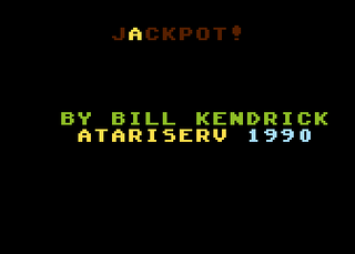 Atari GameBase Jackpot! Atariserve 1990
