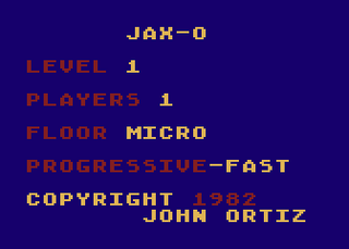 Atari GameBase Jax-O APX 1982