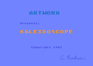 Atari GameBase Kaleidoscope Artworx 1982