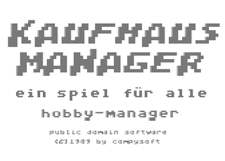 Atari GameBase Kaufhausmanager Compy_Soft 1989