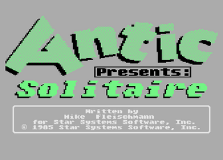 Atari GameBase Klondike_Solitaire Antic_Software 1985