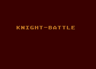 Atari GameBase Knight-Battle Hofacker_/_Elcomp_Publishing 1982