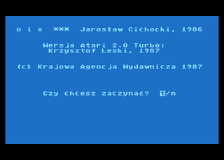 Atari GameBase Kolko_i_Krzyzyk KAW 1987