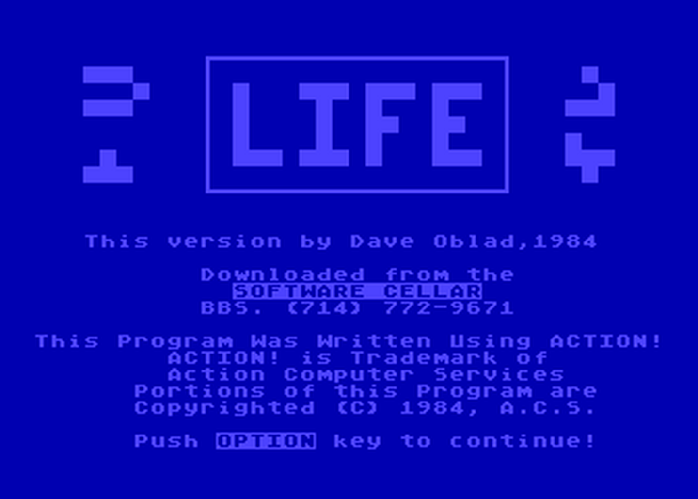 Atari GameBase Life (No_Publisher) 1984
