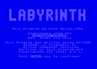 Atari GameBase Labyrinth (No_Publisher) 1986