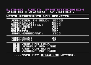 Atari GameBase Land_Der_Pharaonen Wegasoft 1986