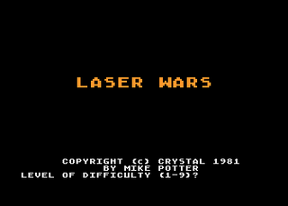 Atari GameBase Laser_Wars Crystalware 1981